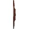 Ekena Millwork Ashley Ceiling Medallion (Fits Canopies up to 4 3/4"), 23 7/8"OD x 4"ID x 2 1/8"P, Brushed Mahogany CM23ASBMF - alternate 4